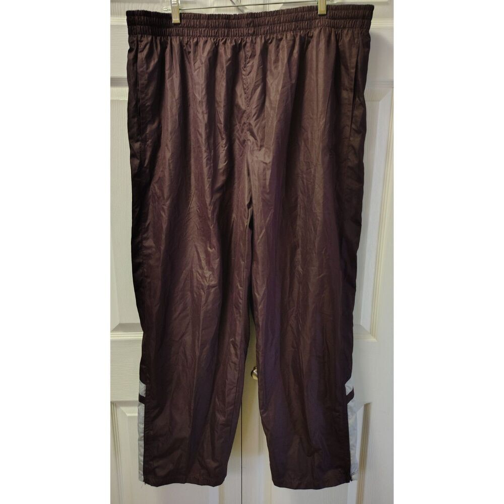 Starter XL Maroon and‎ Silver Track Pants